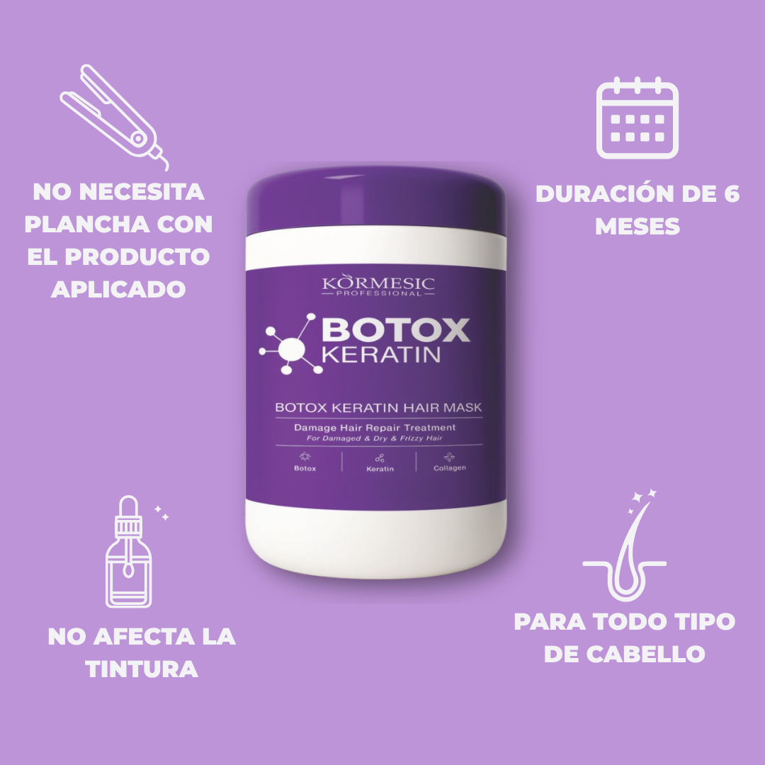 Kormesic Tratamiento para el cabello Botox Keratina