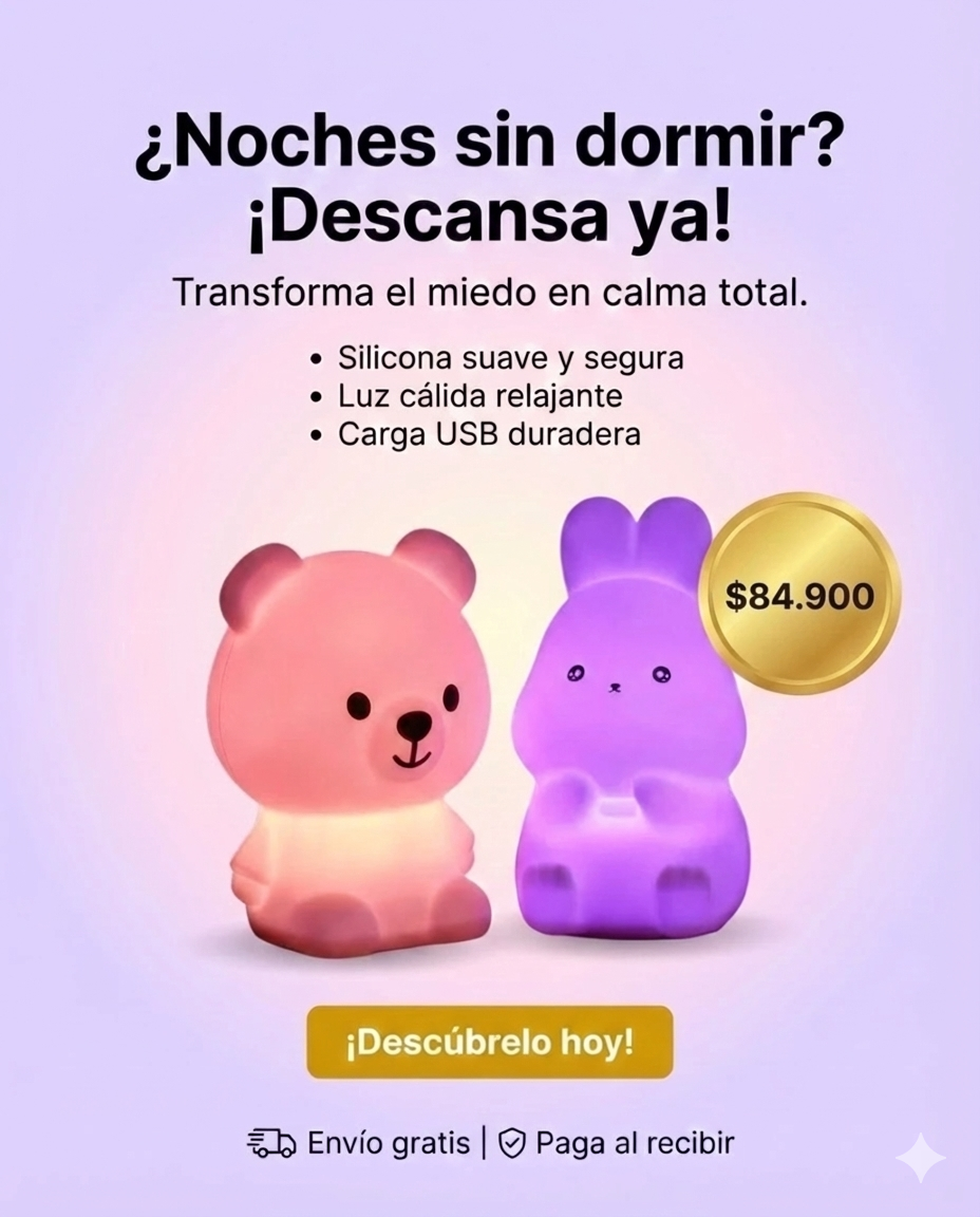 Mini Lampara Oso/Conejo