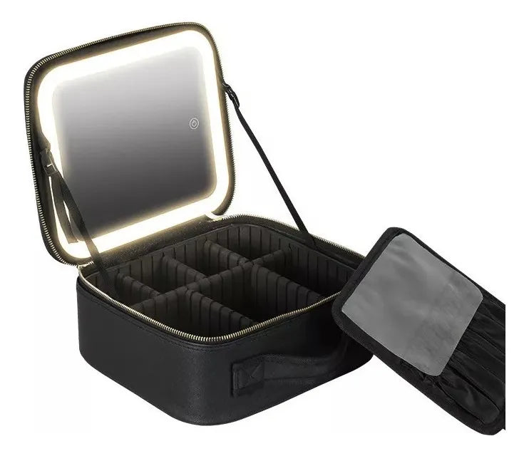 Cosmetiquera con luz LED