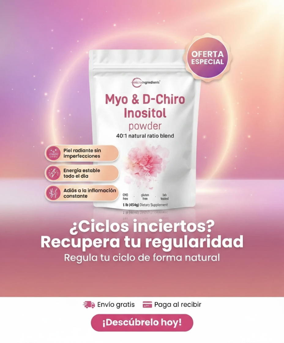 Suplemento natural: Myo & D-Chiro Inositol (40:1) en polvo