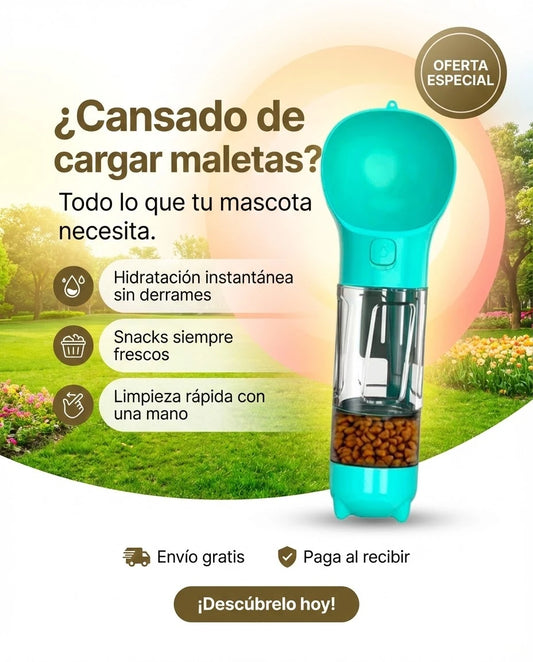 Botella PetGo 3 en 1